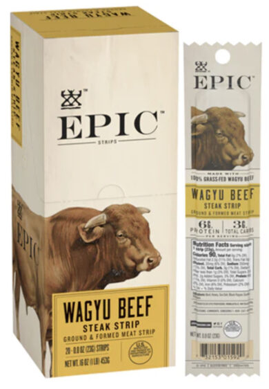 Wagyu Beef Snack Strips - 20/Box